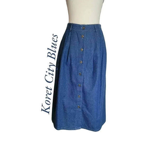 Koret City Blues Skirt 10 NWOT - Picture 1 of 5